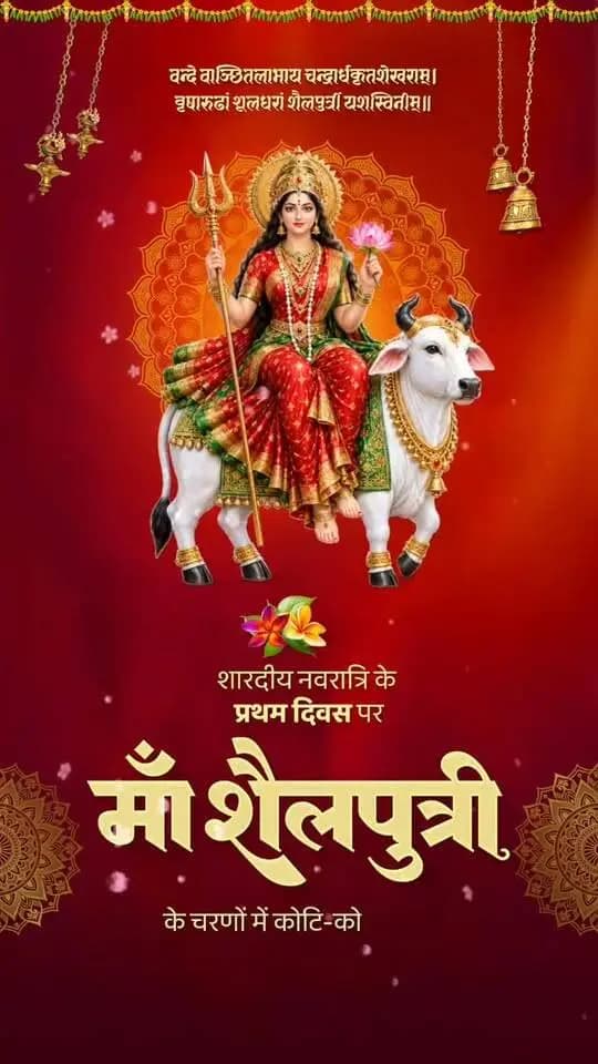 माँ शैलपुत्री की आराधना के साथ शारदीय नवरात्रि का शुभारंभ। 🌺
माँ दुर्गा की कृपा से हर घर में सुख, समृद्धि और खुशहाली आए। नारी शक्ति के सम्मान और महतारी के मान को समर्पित यह पावन पर्व सभी के जीवन में नई ऊर्जा और सकारात्मकता का संचार करे।
#शक्ति_वंदन #CGNavratri2026 #महतारी_का_सम्मान #महतारी_के_मान #VishnuBhaiya #मोरविष्णुभैया