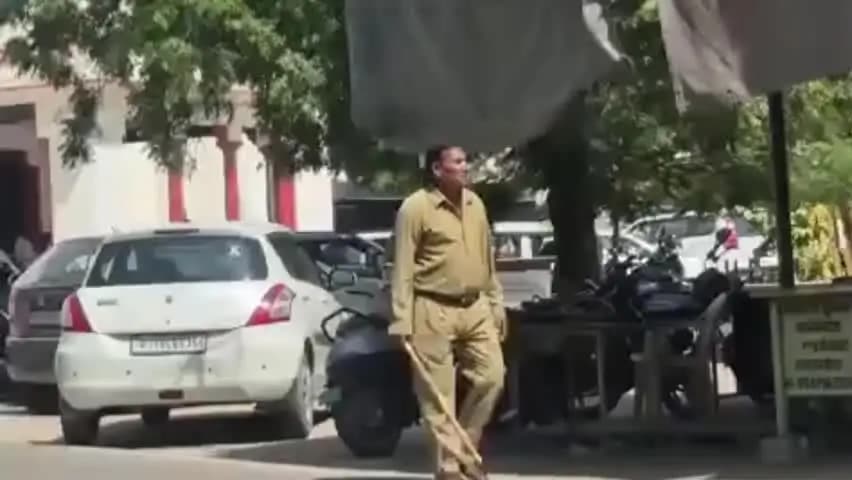 झुंझुनू: कलेक्ट्रेट में डॉग्स की एंट्री पर पहरा, लाठी लेकर ड्यूटी दे रहे दो गार्ड, हाल ही में वकील को बनाया गया था निशाना