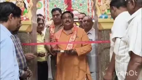 संभल: श्री आदर्श रामलीला कमेटी हयातनगर में भव्य झंडी का उद्घाटन, दुष्यंत कुमार और थाना पुलिस ने किया उद्घाटन