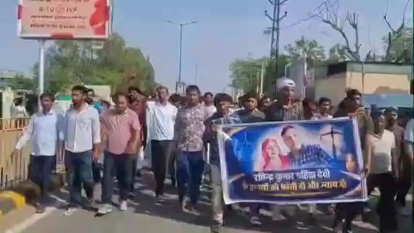 तारानगर: चंगोई में सरपंच चुनाव के विवाद में बेटे और बहु को गाड़ी से कुचलकर हत्या मामले में दोषियों के खिलाफ कड़ी कार्रवाई की मांग
