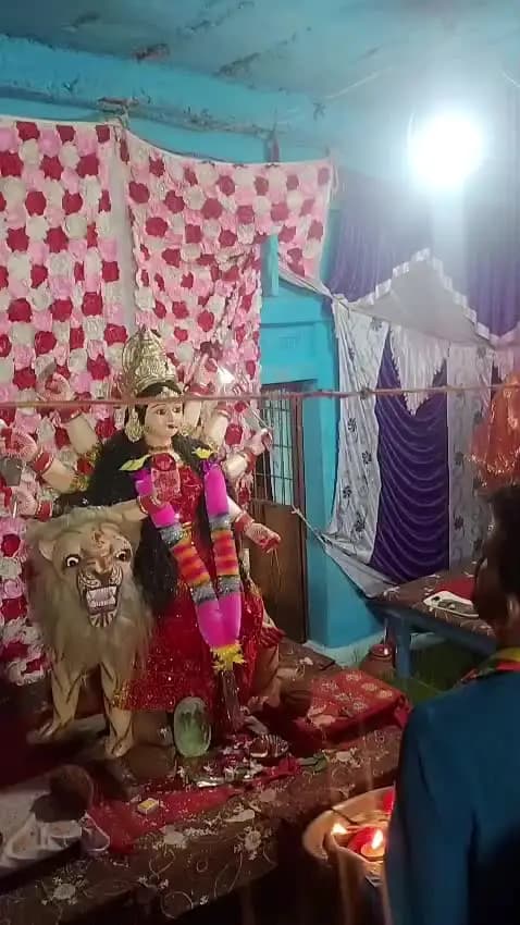 अपने गांव मै महा आरती आयोजित किया गया