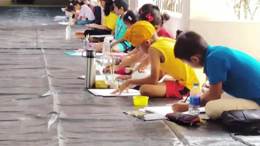 আমবাসা: আমবাসা প্রশাসনের উদ্যোগে বসে আঁকো প্রতিযোগিতায়