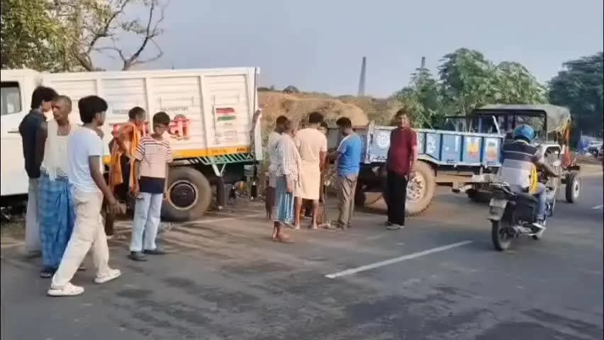 सूरजगढ़: सूरजगढ़ा में एनएच 80 पर पिकअप की टक्कर से बाइक सवार दो युवकों की मौत