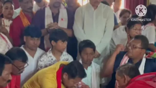 শিৱসাগৰ: ৰামখাপীঠ দেৱালয়ত উপস্থিত নাজিৰাৰ বিধায়ক ময়ুৰ বৰগোহাঁই