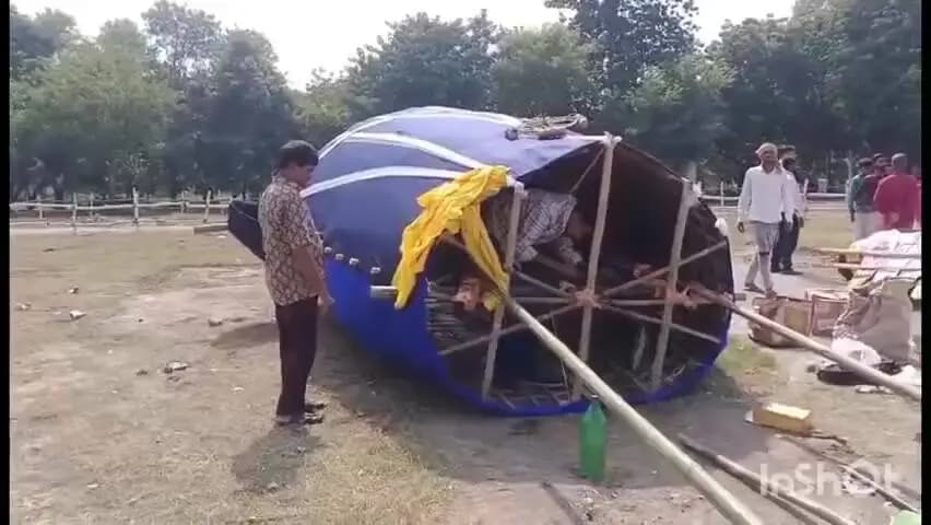 गया टाउन सीडी ब्लॉक: गया में 60 फीट रावण, 55 फीट कुंभकरण, 50 फीट मेघनाथ का दहन होगा; जफर आलम 36 साल से बना रहे पुतले