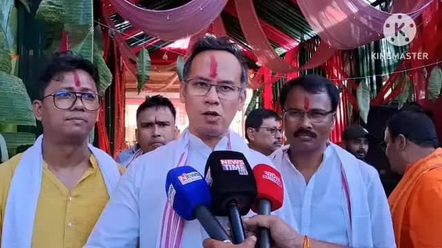 শিৱসাগৰ: বৰ্তমান চৰকাৰৰ দিনত কেৱল গুৱাহাটীমুখী উন্নয়ন হোৱাৰ অভিযোগ দিখৌমুখত সাংসদ গৌৰৱ গগৈৰ