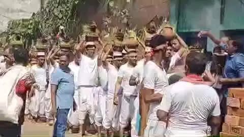 तिल्दा: मां मावली माता मंदिर तिल्दा बस्ती से ज्योत जंवारा का विसर्जन