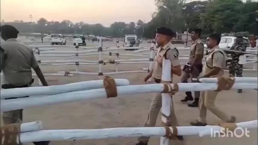 गया टाउन सीडी ब्लॉक: गांधी मैदान में रावण दहन से पहले एसएसपी ने सुरक्षा का जायजा लिया, चप्पे-चप्पे पर कैमरों से नजर