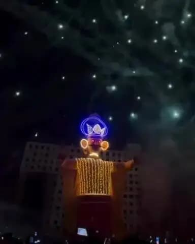 कानपुर: परेड रामलीला ग्राउंड में मेघनाथ वध का मंचन, लक्ष्मण ने दिव्य वाण चलाकर किया मेघनाथ का वध