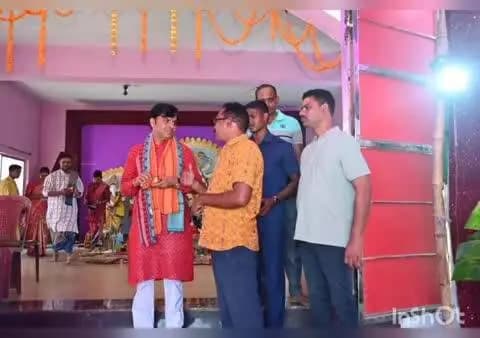 ଝାରସୁଗୁଡା: ଝାରସୁଗୁଡ଼ା ରିଜର୍ଭ ପୋଲିସ ଲାଇନ୍ରେ ମା’ ଦୁର୍ଗାଙ୍କ ଦର୍ଶନ କଲେ ବିଧାୟକ ଟଙ୍କଧର ତ୍ରିପାଠୀ