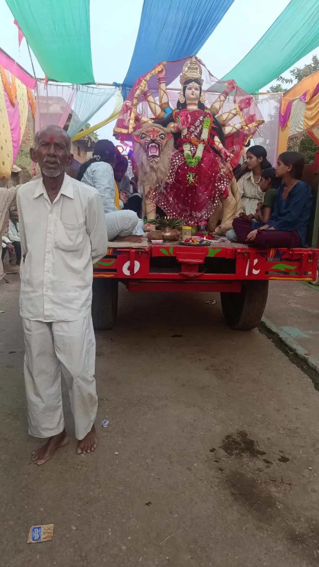 ग्राम गणेशपुर की दुर्गा बिसर्जन