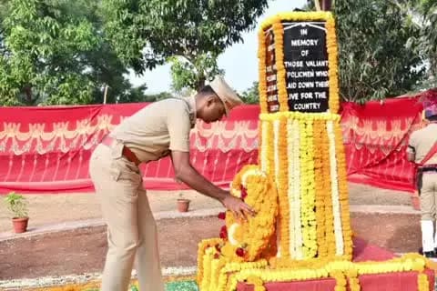 ಗದಗ: ನಗರದಲ್ಲಿ ಪೊಲೀಸ್ ಹುತಾತ್ಮ ದಿನಾಚರಣೆ