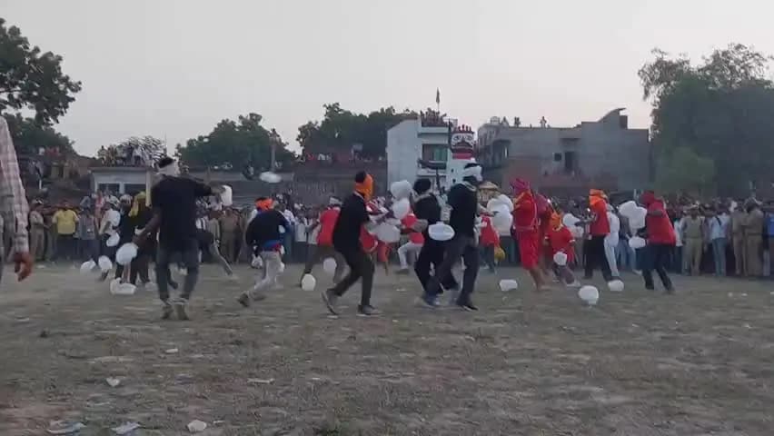 सिराथू: दारानगर के संजीव कुप्पी युद्ध में राम-रावण दल के बीच हुए तीन युद्धों में रामदल की जीत, लक्ष्मण को लगी शक्ति, रावण का वध