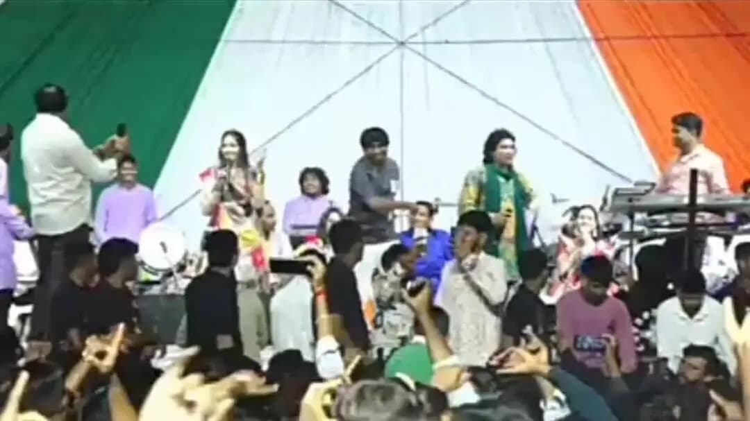 પેટલાદ: પાળજ ગામે વિક્રમ ઠાકોર ઉપસ્થિત રહેતા હજારોની સંખ્યામાં યુવાનો ઊમટી પડ્યા
