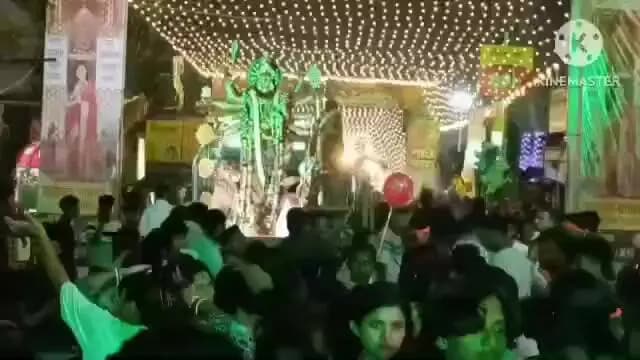 ডায়মন্ডহারবার ১: ডায়মনহারবার শহরে শোভাযাত্রার মধ্যে দিয়ে প্রতিমা নিরঞ্জন হয়