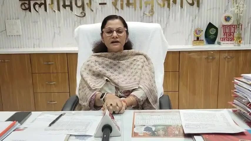बलरामपुर: नेशनल हाईवे 343 से धूल उड़ने के मामले में कलेक्टर ने की मीडिया से बातचीत