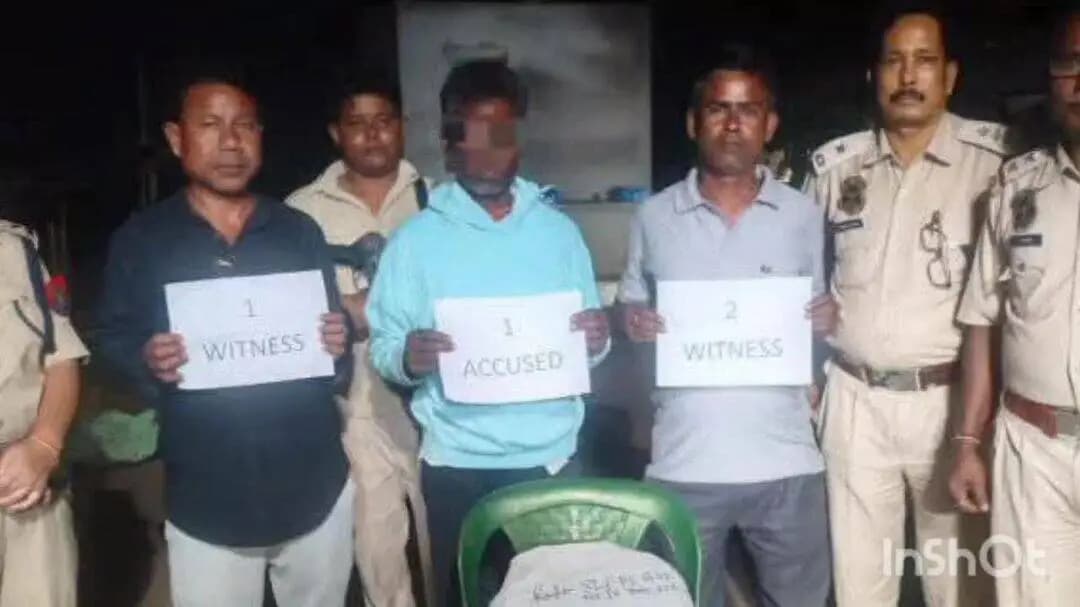 ধেমাজি: চিলাপথাৰত ধেমাজি আৰক্ষীৰ নিচাযুক্ত দ্ৰব্য বিৰোধী অভিযান ।অভিযানত এজনক আটক