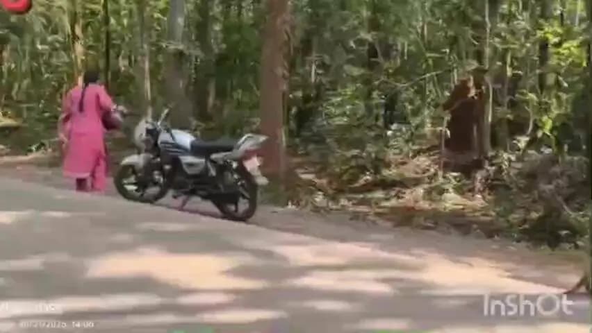 दरभा: खाने के लालच में हमलावर हुए बंदर, कुटुमसर नाका के पास बाइक सवारों को झपटकर गिराया, दो घायल