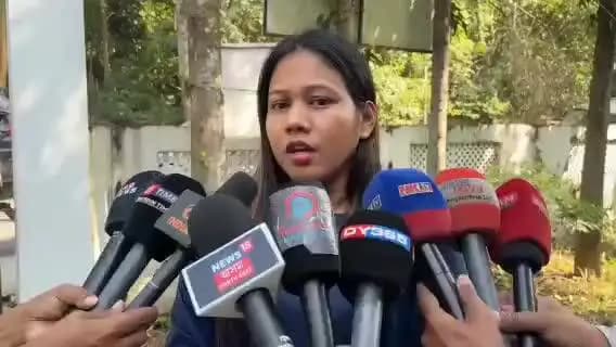 বঙাইগাঁও ভাগ: চহৰত খৰ্গেশ্বৰ ৰাভাৰ মৃত্যুৰ উচিত তদন্ত দাবী কৰে ৰাইজৰ দলৰ সম্পাদিকা মমী ৰায় চৌধুৰীয়ে