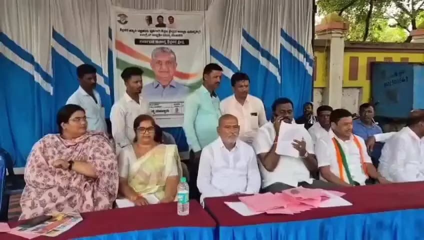 ಕೊಪ್ಪಳ: ಶಾಸಕ ರಾಘವೇಂದ್ರ ಹಿಟ್ನಾಳ ನೇತೃತ್ವದಲ್ಲಿ ವಿಧಾನ ಪರಿಷತ್ ಚುನಾವಣೆಯ ಕಾಂಗ್ರೆಸ್ ಪಕ್ಷದ ಅಭ್ಯರ್ಥಿ ಶರಣಪ್ಪ ಮಟ್ಟೂರು ಪರವಾಗಿ ಮತಯಾಚನೆ