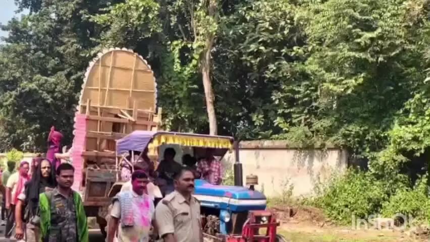 जामा: शांतिपूर्ण माहौल में मां दुर्गा की प्रतिमा का हुआ विसर्जन