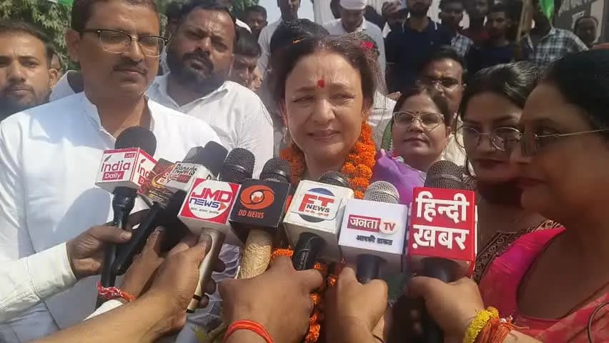 रायबरेली: रायबरेली पहुंची नवनियुक्त प्रदेश अध्यक्ष आराधना मिश्रा 'मोना' ने 2027 को लेकर दिया बड़ा बयान
