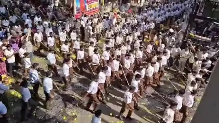 पचपहाड़: भवानीमंडी में राष्ट्रीय स्वयंसेवक संघ के 101 वर्ष पूर्ण होने पर भव्य त्रिवेणी संगम पथ संचलन हुआ