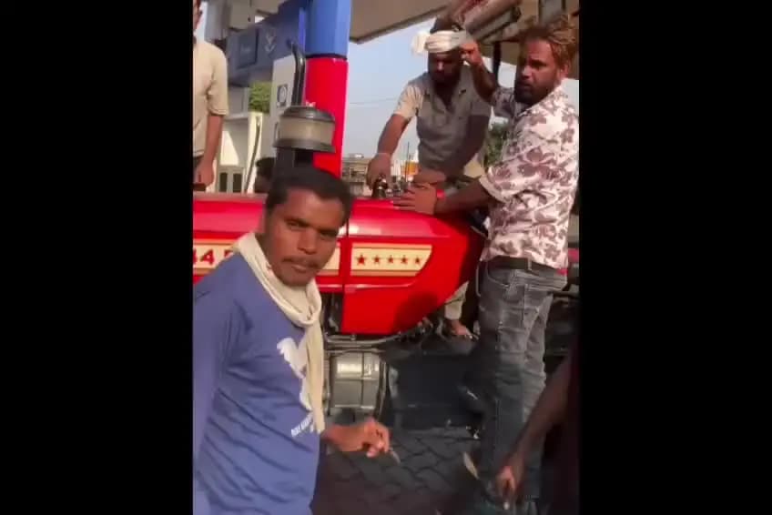 गुना नगर: NH म्याना: HP पंप पर डीजल भराई का वीडियो वायरल, ट्रैक्टर की 55 लीटर टंकी में 64 लीटर की रसीद