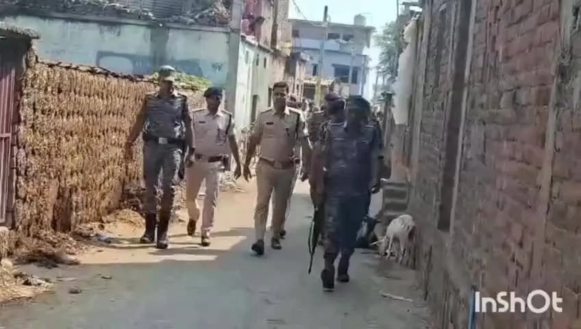 मुंगेर: प्रेम टोला फरदा में खेत विवाद को लेकर गोलियां चलीं, दो पक्ष आमने-सामने, कई थानों की पुलिस पहुंची