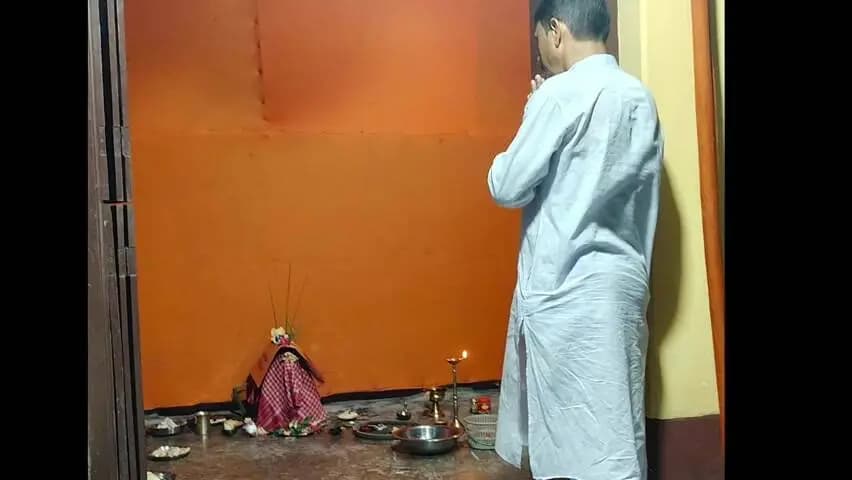 ধর্মনগর: ধর্মনগর কেন্দ্রের বিধায়কের বাসভবনে লক্ষ্মী পূজার আয়োজন করা হয়
