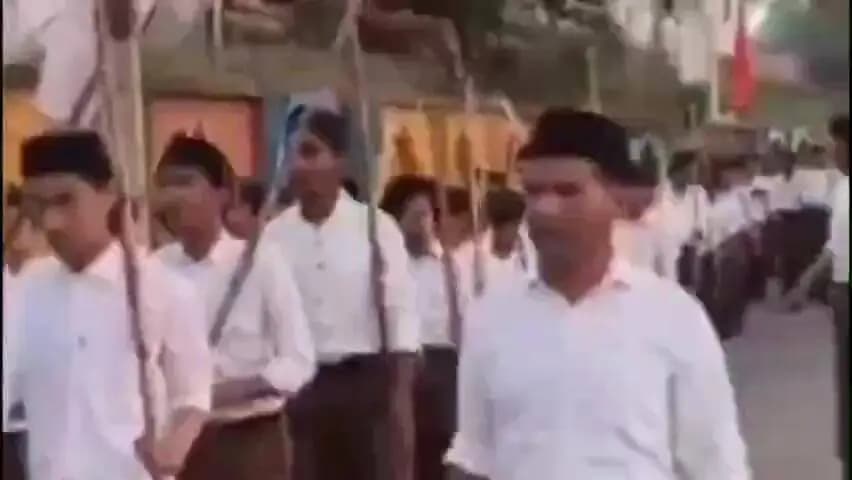 आगर: बड़ौद: आगर-मालवा में बाल स्वयंसेवकों का पथ संचलन, जगह-जगह हुआ स्वागत