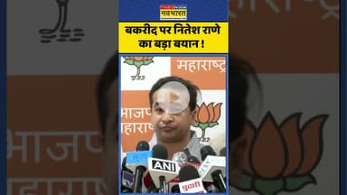 Nitesh Rane News : बकरीद पर नितेश राणे का बड़ा बयान ! #niteshrane #bakrieid #ytshorts