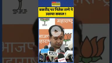 Nitesh Rane News : बकरीद पर नितेश राणे ने उठाया सवाल ! #bakrieid #niteshrane #hindinews #shorts