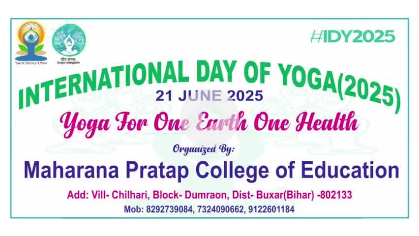 डुमरांव: celebrating yoga day in Maharana pratap college of education
Chilhar
#yogaday2025