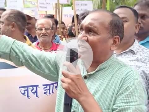 मधु कोड़ा द्वारा बिशाल रैली निकला गया