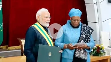 #प्रधानमंत्री #narendramodi को #नामीबिया का सर्वोच्च नागरिक सम्मान the Order of the Most Ancient Welwitschia Mirabilis