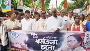 মোহনপুর: একুশে জুলাই এর সমর্থনে মোহনপুরে মিছিল করল তৃণমূল, উপস্থিত বিধায়ক