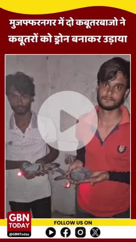#मुजफ्फरनगर में 2 कबूतरबाजों ने कबूतरों को "ड्रोन" बनाकर उड़ाते थे
रात के अंधेरे में कबूतरों के पंजों में लाल, हरी