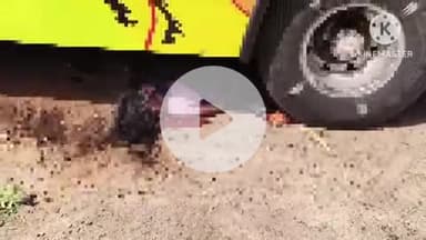 கடவூர்: இருசக்கர வாகனத்தின் மீது தனியார் பேருந்து மோதியதில் பேருந்து பின் சக்கரத்தில் சிக்கி உடல் நசுங்கி பெண் சம்பவ இடத்திலேயே பலி தரகம்பட்டியில்