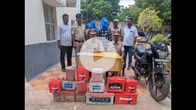 కనగల్: మోటార్ సైకిల్, ట్రాక్టర్, లారీ బ్యాటరీల చోరీకి పాల్పడుతున్న ఇద్దరు నిందితులు అరెస్ట్, సిఐ ఆదిరెడ్డి వివరాలు వెల్లడి