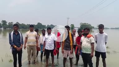 कहलगांव: जोगिया गांव में सैकड़ो घरों में घुसा बाढ़ का पानी आवागमन हुआ पूरी तरह बाधित #jansamsay