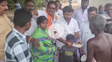 விராலிமலை: ஆலய கோபுரத்தில் போராடி தவறி விழுந்து இறந்த சமூக ஆர்வலரின் குடும்பத்திற்கு 1லட்சம் நிதி உதவி வழங்கிய BJP யினர் கொடும்பலூரில் உள்ள இல்லதில்