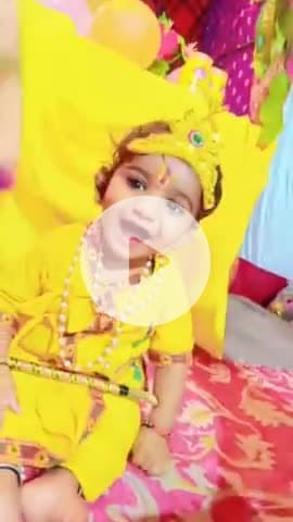 धिरजी खेड़ा में जन्माष्टमी पर बाल गोपाल कृष्णा की सुन्दर झांकियों के साथ बड़े ही हर्षोल्लास के साथ भगवान श्री कृष्णा जी