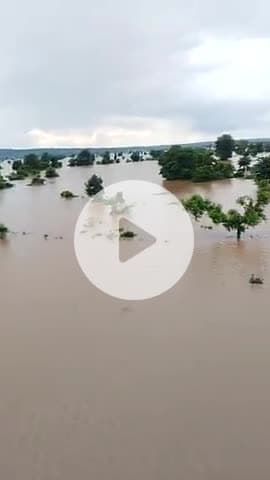 Maria dam ka Pani rok Diya Gaya hai 5 September dekh sakte ho pani ka donon side se Pani bhar chuka hai pul ke niche se
