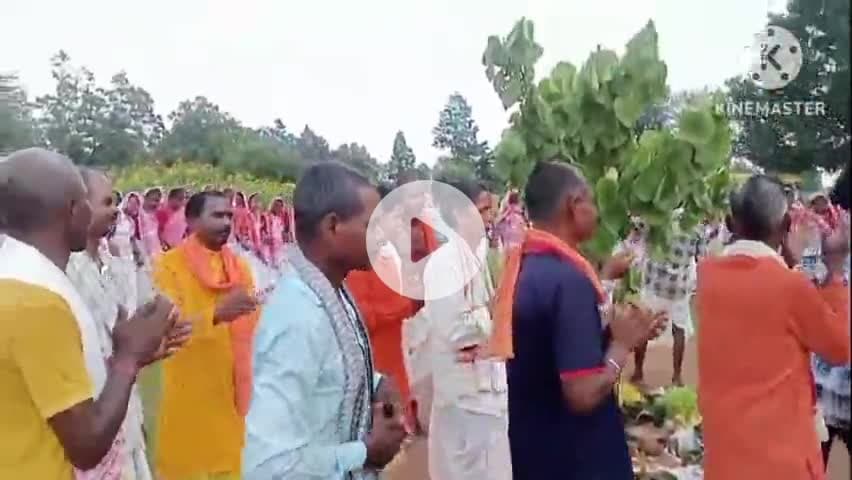 ग्राम पंचायत केरसई के आश्रित ग्राम रापाडाडं में रौतिया समाज की और से संस्कृत करमा नृत्य करते हुए।