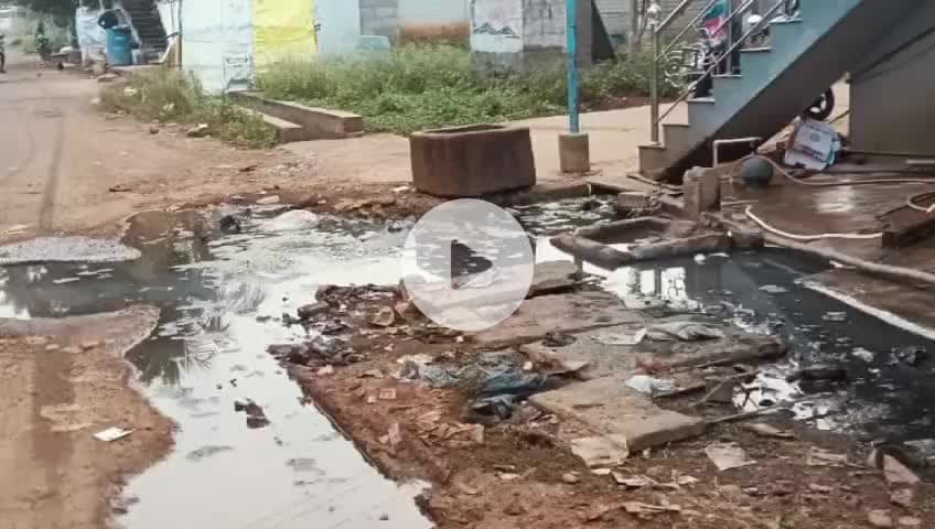 பூதலூர்: சாலையிலேயே வழிந்து ஓடும் கழிவுநீர் : திருமலை சமுத்திரம் திருவள்ளுவர் நகர் மக்கள் அச்சம்