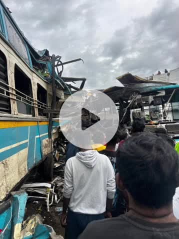 கடையநல்லூர்: இடைகால் பகுதியில் நடந்த தனியார் பேருந்து மோதலில் ஏழு பேர் பரிதாப பலி