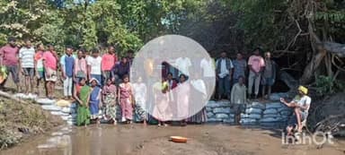 भामरागड: मुख्यमंत्री समृद्ध पंचायतराज अभियानांतर्गत
टेकला येथे लोकसहभागातून उभारला वनराई बंधारा