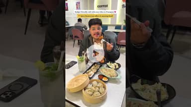 From Momos to Breakfast Dosa — all in one café! ♥️ #ytshorts #prayagraj #cafe