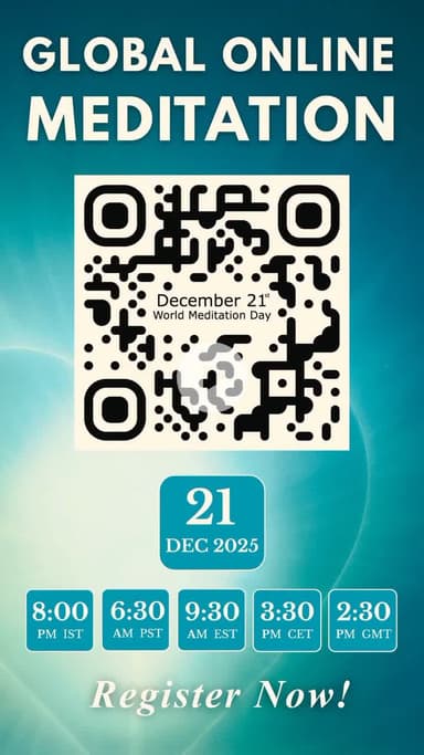 On December 21, the #Heartfulness community will host a global #meditation led by Revered #Daaji at Kanha Shanti Vanam.